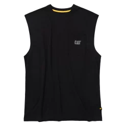 Cat Tough Cut Heavyweight Sleeveless Work Shirt
