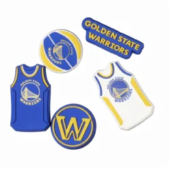 Crocs NBA Golden State Warriors Jibbitz™ Shoe Charms 5-Pack