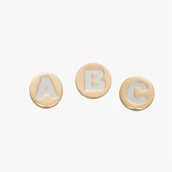 Crocs Jibbitz Gold Letter Shoe Charms