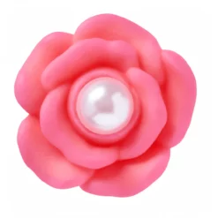 Crocs Pink Floral Flower with Pearl Center Jibbitz™ Charm