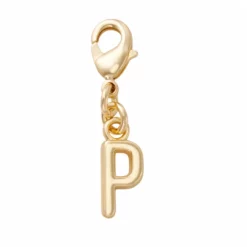 Crocs Gold Letter P Jibbitz™ Shoe Charm
