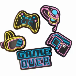 Crocs LED Light-Up Neon Gamer Jibbitz™ 5-Pack Charms