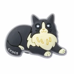Crocs Black Cat with Boots Jibbitz™ Shoe Charm