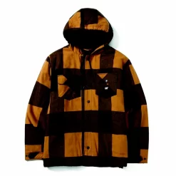 Cat Insulated Hooded Flannel Shirt Jac