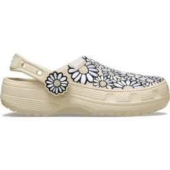 Crocs Classic Crafted Daisy Embroidered Clog