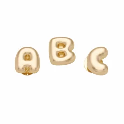 Crocs Jibbitz™ Gold Bubble Letters Fashion Shoe Charm