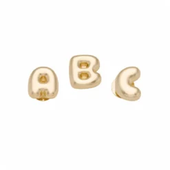 Crocs Jibbitz Gold Bubble Letters Shoe Charm
