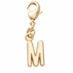 Crocs Jibbitz™ Gold Letter M Shoe Charm