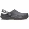Crocs Crafted Canvas Silver Flowers Clog