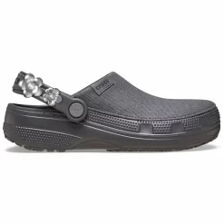 Crocs Crafted Canvas Silver Flowers Clog